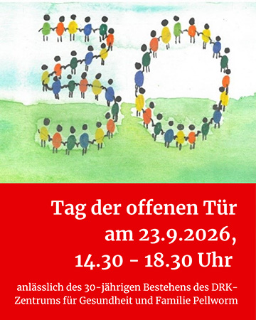Logo 30-jähriges Jubiläum DRK-Zentrum für gesundheit und Familie Pellworm